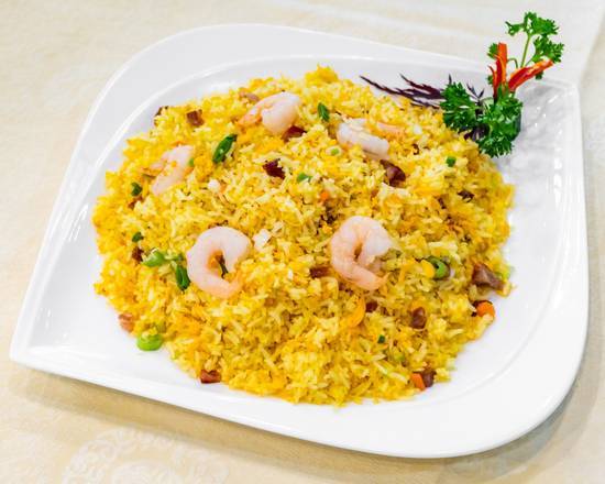 88004. Yang Chow Style BBQ Pork and Shrimp Fried Rice 揚州炒飯